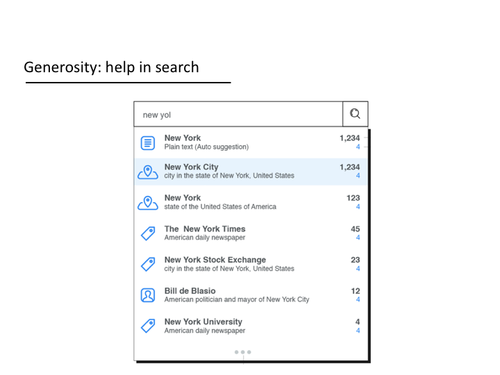 Towards a diversification of search options