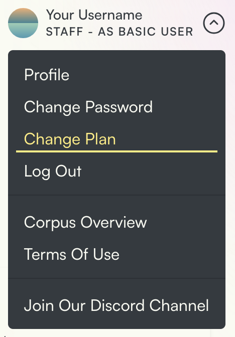 How to request a change of plan